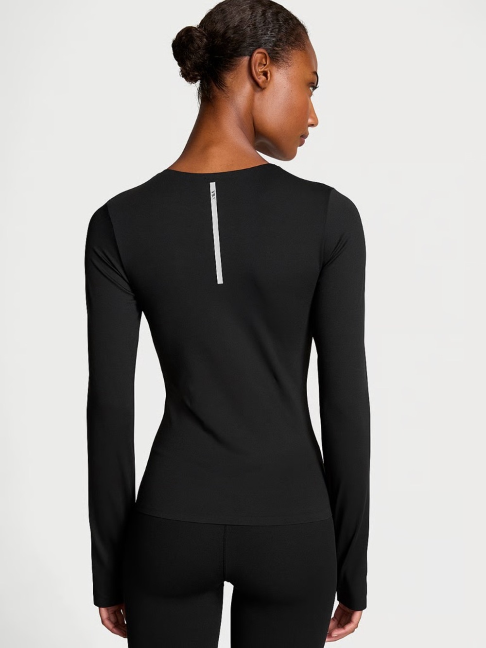 Victoria's Secret Black Long-Sleeve Performance Tee